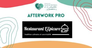 Club Entreprises de la Jalle proposant un afterwork au restaurant l'Epicure